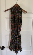 alice olivia Women’s High Neck Floral Mini dress Size 6 $350