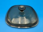 Pyrex Brown Glass Lid A-9-C fits A-2-B, A-3-B, A-8-B & 9" Corning Ware Casserole