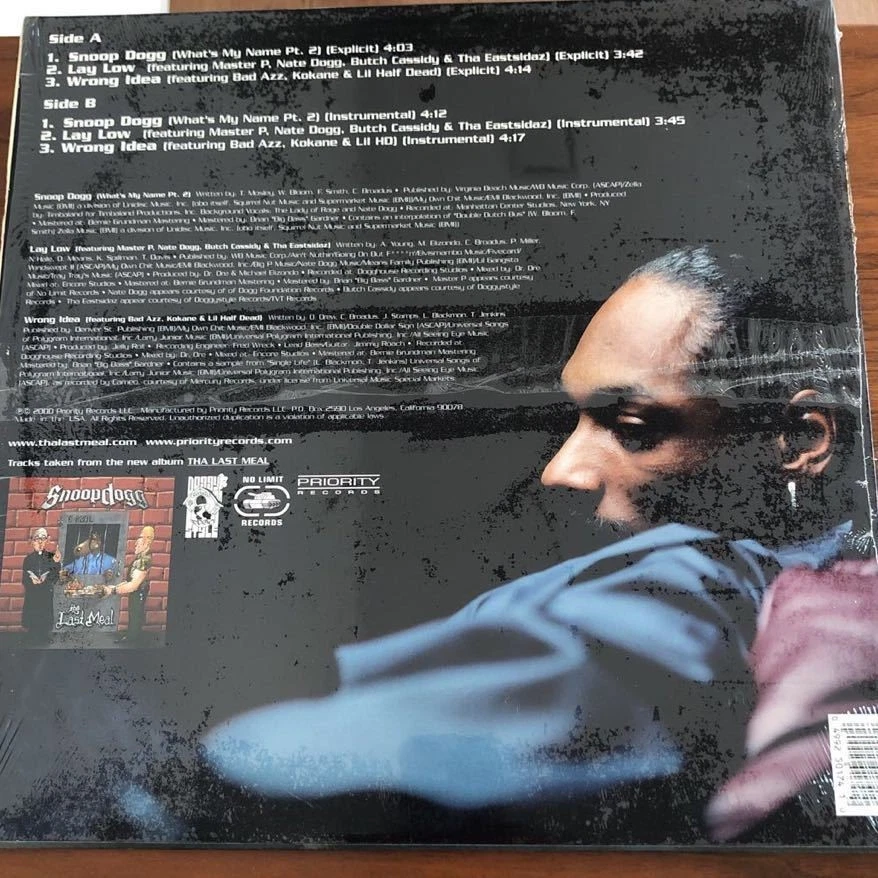 LP■12 pulgadas/HIPHOP/Snoop Dogg/Snoop Dogg/Lay Low/Wrong Idea/PVL 50174/Con - Imagen 2 de 4