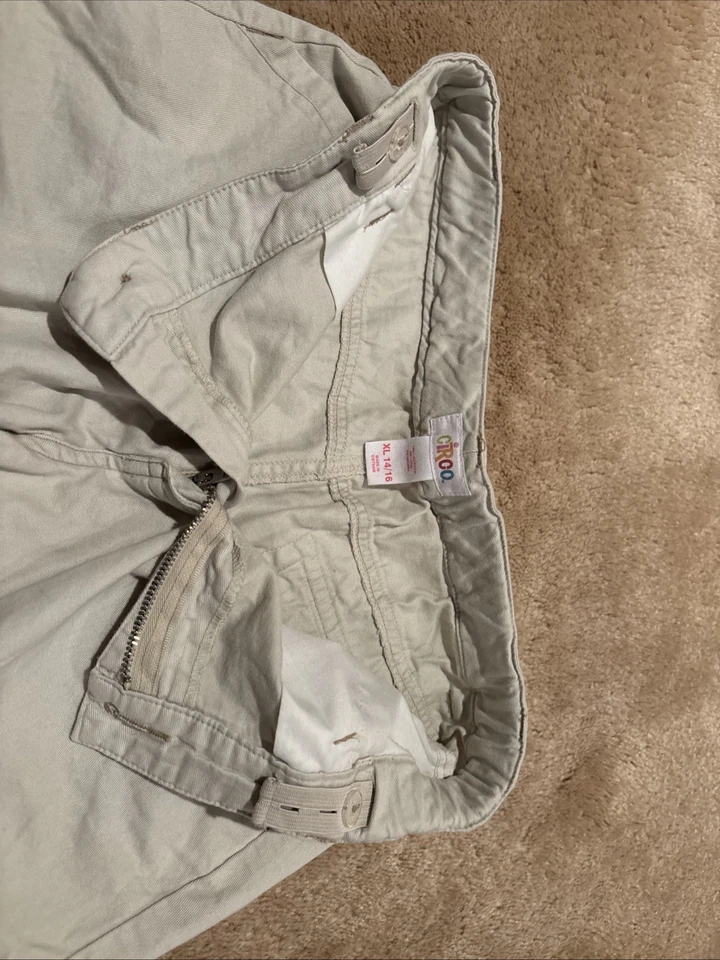 Girls XL 14/16 Adjustable Waist Chino Shorts - Image 3 of 3