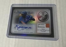 2022 Bowman Platinum Minted in Merit Ronny Mauricio. Auto 44/50