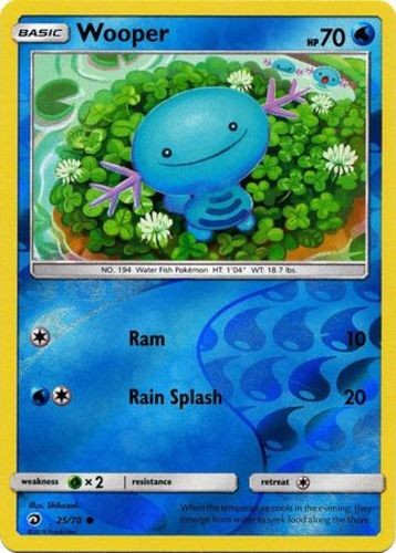 Lightly Played Wooper - 25/70 - Common - Reverse Holo Pokemon Dragon Majesty