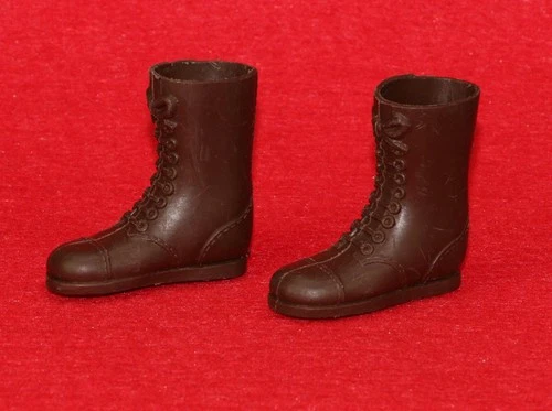 GI Joe 1964 1960s Accessory Boots Tall Brown Standard Normal Ridge Pair