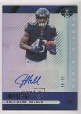 2019 Panini Illusions Rookie Signs Green 36/99 Justice Hill #RS-JUH Auto 0eo6