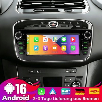 Android 16 64G Autoradio Für Fiat Linea Grande Punto 2012-16 Carplay GPS RDS SWC