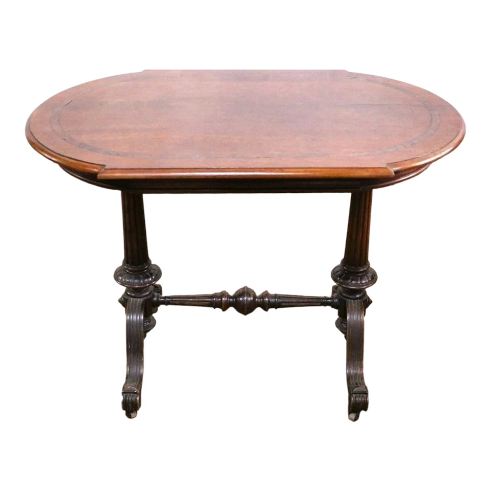 Antique carved console side table - writing table - centre display table - Image 3 of 4
