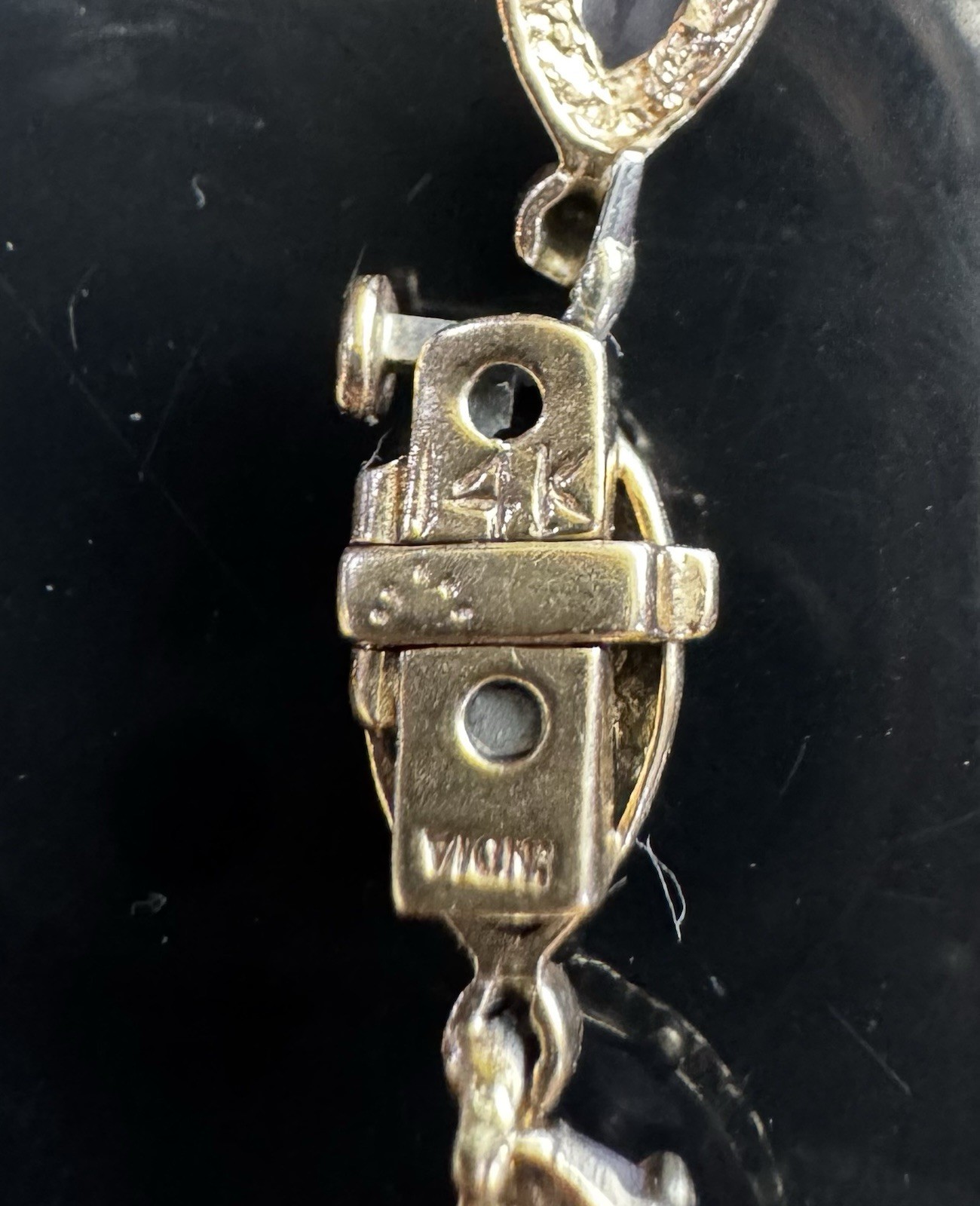 Multicolor Gemstone Solid 14k Yellow Gold Bracelet - image 3