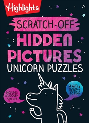 Scratch-Off versteckte Bilder Einhorn Puzzles Highlights Hardcover Highlights