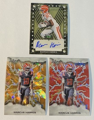 Marcus Harris (4) 2025 Leaf Eclectic Gold Vinyl #1/1 Flash Gold 1/1 & Red 1/1