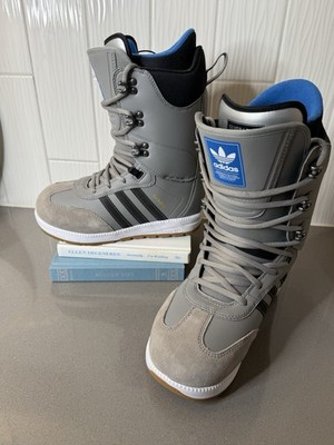 Adidas Samba ADV Snowboard Boots Mens US 8 Medium Flex Silver Level Freestyle