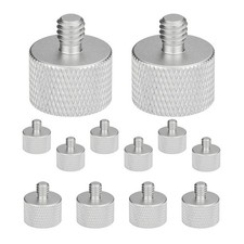 5 Core Mic Stand Adapter 12 Pieces 3/8 Male to 5/8 Female Screw Thread Conversio