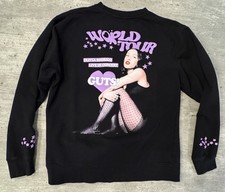Olivia Rodrigo GUTS World Tour Sweatshirt Black Concert Graphic Crewneck Large