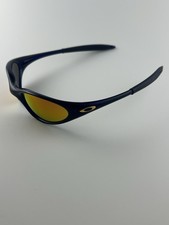 Oakley Minute 1.0 Crystal Blue Frame Fire Iridium Lens Gold Icons XX RARE