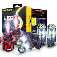 For 2004-2014 Ford F150 LED Headlight Hi/Lo  Fog Light Turn Signal Bulbs Combo