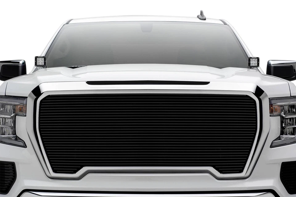 For GMC Sierra 1500 19-22 T-Rex 20213B 1-Pc Black Horizontal Billet Main Grille Foto 3 de 4
