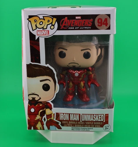 Funko Pop Avengers Age of Ultron - Iron Man [Unmasked] - Vinyl Figure- #94