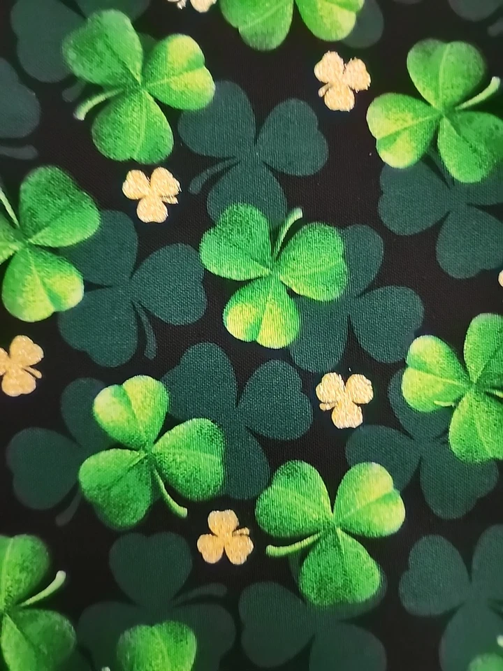 圣帕特里克节黄金闪耀 3 叶三叶草圣帕特里克节帕特里克 1 码 — 第 4/4 张图片