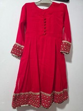 Get Best Price offer Girls Chiffon Maxi Style Suit with Embroidery