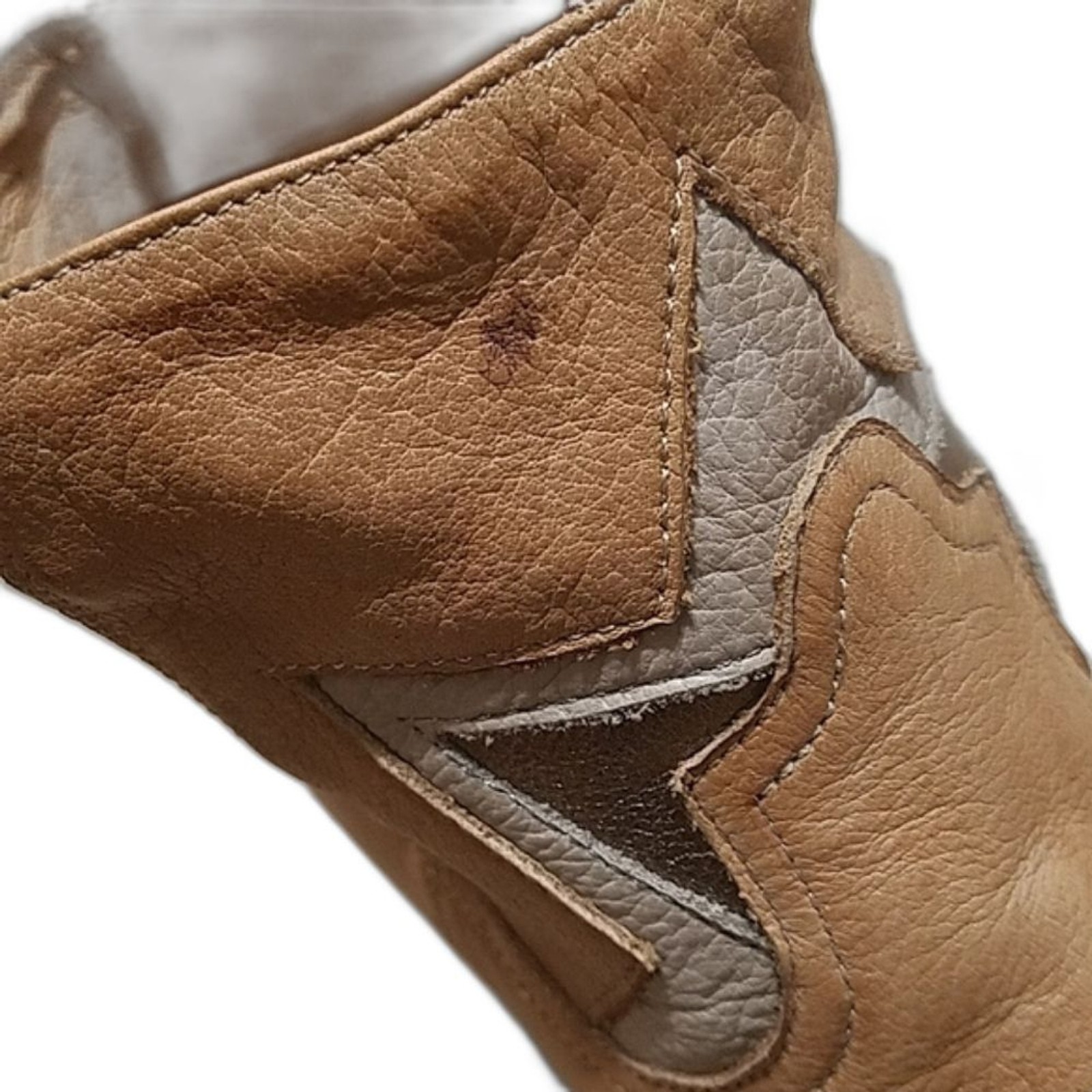 Anthropologie Silent D Wayte Tan leather Western … - image 11