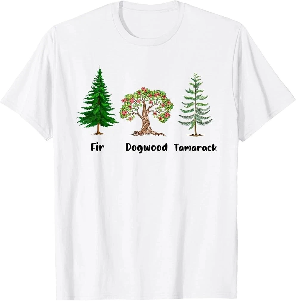Subtle Tree Anti Trump Fir Dogwood Tamarack Graphic T-Shirt