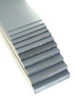 Grey PVC Flat Engineering Plastic Sheet 1.5mm - 20mm Thick In Various Lengths