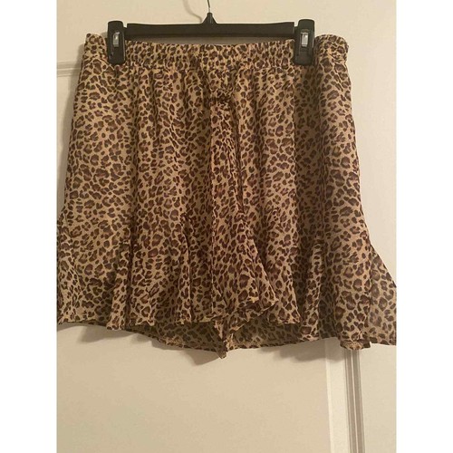 cheetah print flowy shorts