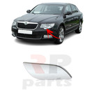 POUR SKODA SUPERB (3T) 09-13 NEUF BOUCHON LAVE PHARE AVANT CHROME GAUCHE