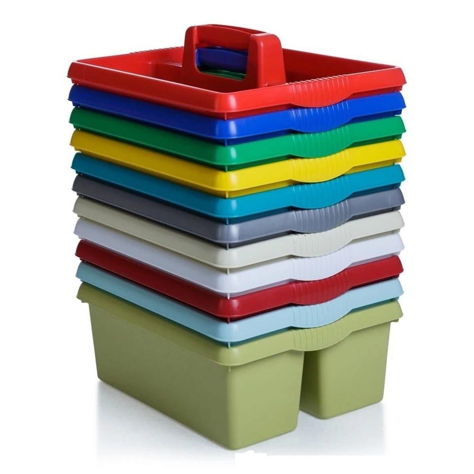 wham colourful plastic caddy organiser cleaning car wash stationery kitchen tidy