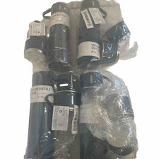Set Of 4 NEW Blue Stainless Thermos Bottles. 17.5 Oz Each Plus Extra Cups.