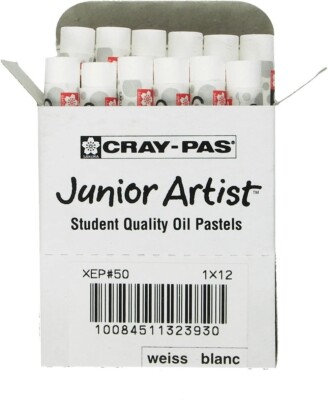 Sakura XEP-050 40% OFF $2.76 12-Piece Cray-Pas  Oil Pastel Set, White