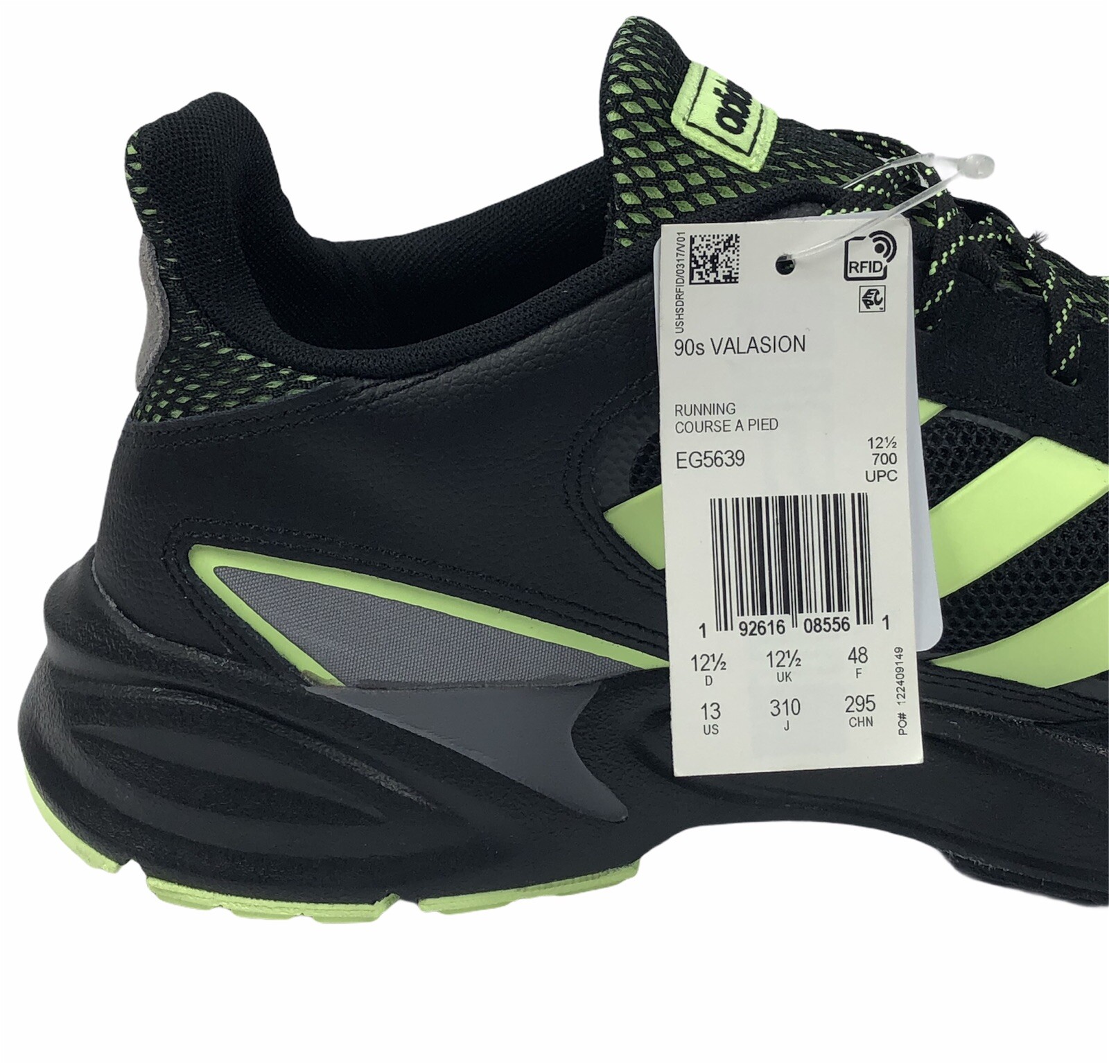adidas 90s Valasion Black Hi-Res Yellow 