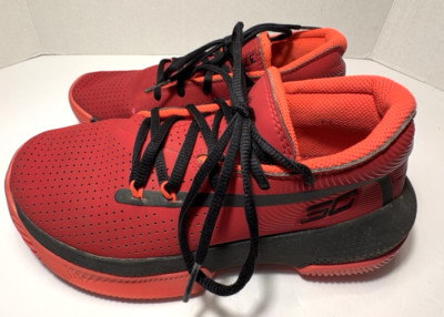 Under Armour Boys Shoes Steph Curry 3Zero 30 Red Basketball Sneakers Size 5Y