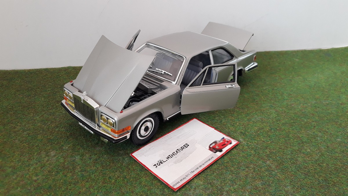 Miniature Rolls Royce Camargue 1/22 - Burago - Gris - Zamak - Italie