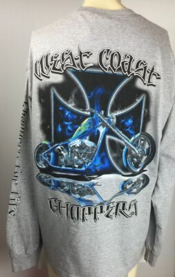 トップス WEST COAST CHOPPERS / long-sleeve shiit WEST COAST CHOPPERS Chopper Mens Long Sleeve 2fer Tee - WASHED