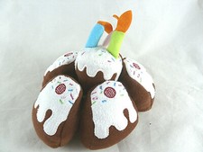 Ikea Duktig Birthday Cake with Candles Kitchen Plush toy aprox 6" X 3.5"