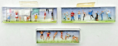 (3) FALLER HO SCALE FIGURES 153040 BATHERS, 151014 WASHDAY & 151060 ON THE FARM
