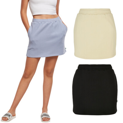 Urban Classics Ladies Organic Terry Mini Skirt Rock Bio Cotton Short Miniskirt
