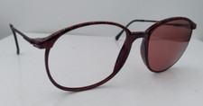 Vintage Marchon CFG-1 Marble Burgundy Round Sunglasses Japan FRAMES ONLY