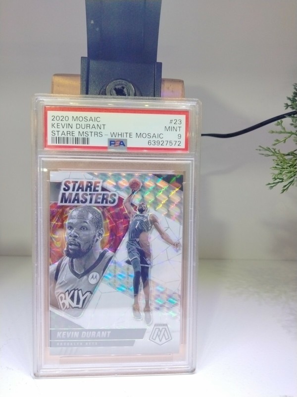 2020  Mosaic 3/25 Kevin Durant Stare Masters White PSA 9 🔥 🔥 🔥