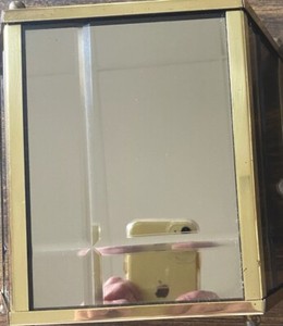 Doorbell Cover. Gold Mirror 3 Sides. Gold Chime Poles. Only Needs The Works Nice