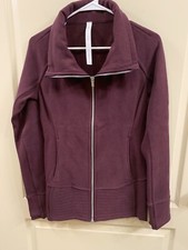 LULULEMON Womens Radiant Jacket II Zip Up Maroon Red Wine Maroon Color Sz 6 EUC