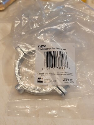 Oatey Galvanized Split Ring Pipe Tubing Hanger 2'' 33556. SW63