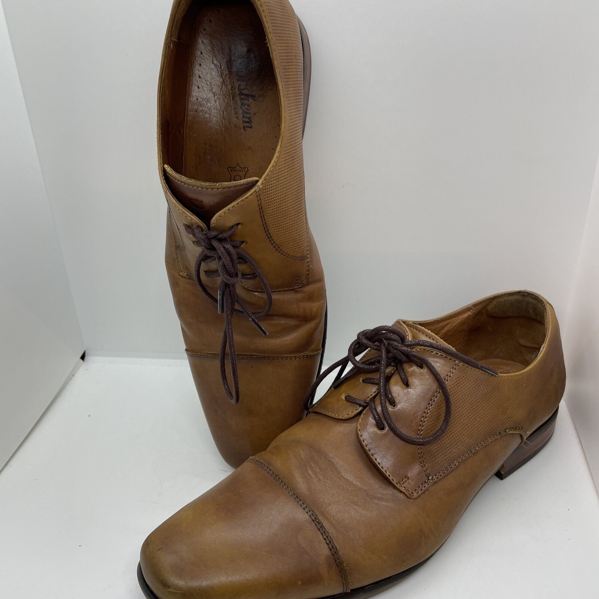 Florsheim Shoe Brown Oxford Leather Shoes Size 10D