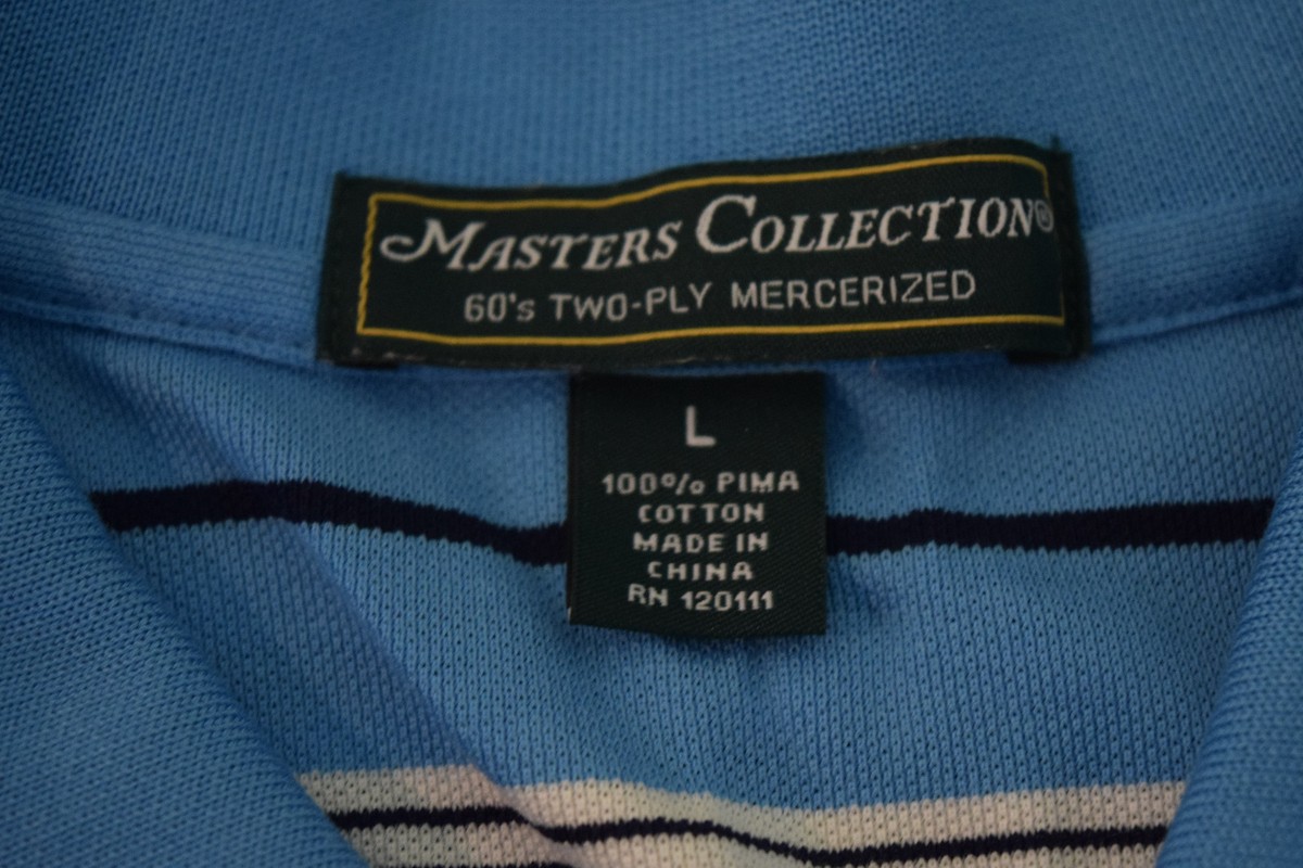 Masters Collection Polo Men's Golf Augusta National Large Blue
