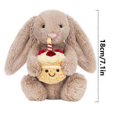 Jelly Cat Bashful Beige Bunny Birthday Bunny Stuffed Animal Huge