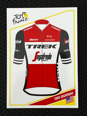 CARD PANINI MAILLOT TEAM TREK SEGAFREDO  # C18 TOUR DE FRANCE 2019 ORIGINAL MINT