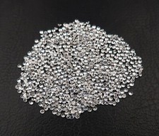 Lot Zircon - 736pcs - 12.85Cts - 1.4mm - sertissage - Round cut white zircon