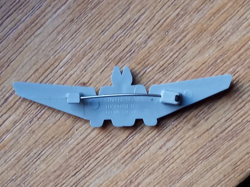 Spilla vintage American Airlines ali in plastica junior volantini ali - Foto 2 di 2
