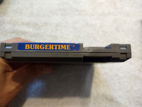 BURGER TIME for the NES CLEANED,  AUTHENTIC Cartridge only Vintage