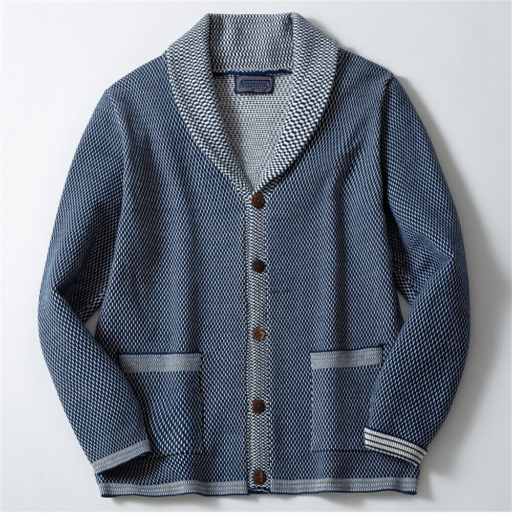 Men's Cardigan Sweater Lightweight Knit Open Front Cardigans Knitwear Jacket